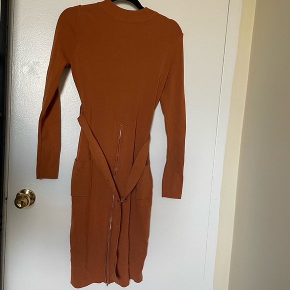 FashionNova Love Sleeved MIDI Bodycon Belted Dress - Picture 3 of 8